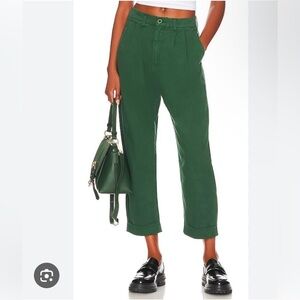 Pistola Kellin High Rise Pleated Trouser Green